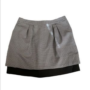 Vince Camuto Women’s‎ Houndstooth Skirt Black White Size 12